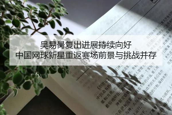 吴易昺复出进展持续向好 中国网球新星重返赛场前景与挑战并存